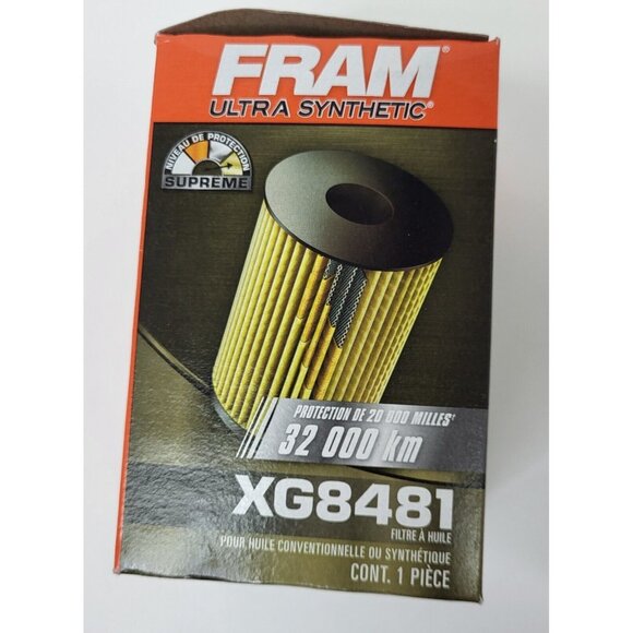 FRAM Ultra Synthetic Automotive Oil Filter- XG8481 Conv. Or Synthetic Oil Sealed - Picture 3 of 12